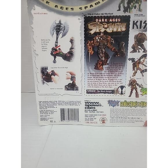 Rare 1990's Dark Ages Spawn The Black Knight Collector Figure - Picture 4 of 5